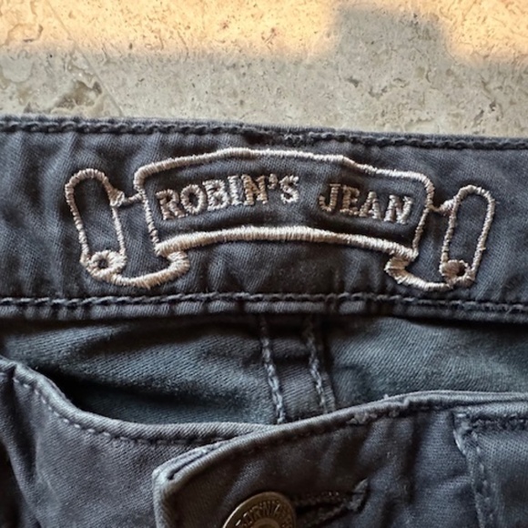 Robin's jeans dark gray  size 28 30" inseam  boot cut great condition - Picture 9 of 9